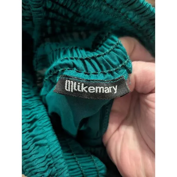 LikeMary Harem Jumpsuit Pants XL 1XL Boho Festival Yoga Cotton Pockets Teal BNWT - Picture 7 of 15